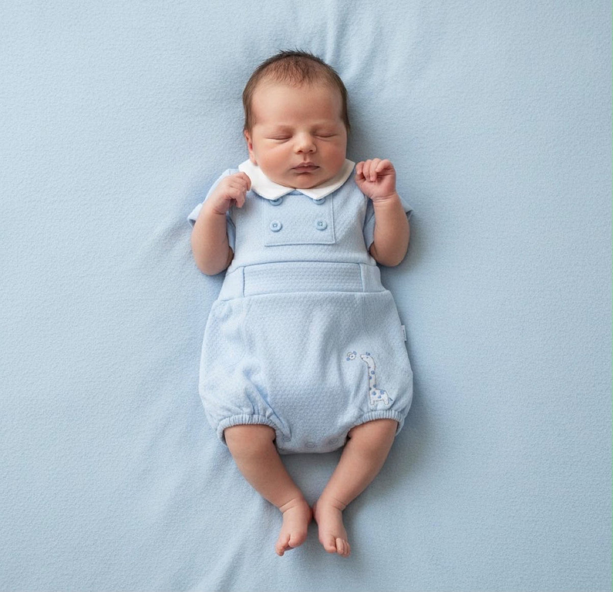 Clothing Boys Giraffe Romper Blue Premature 5-8lbs