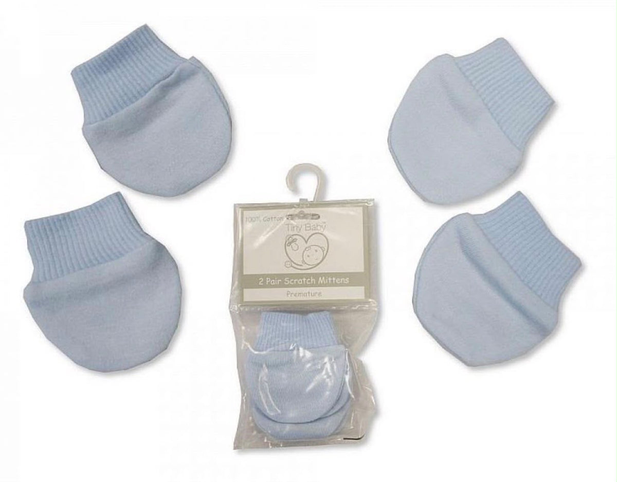 Accessories Scratch Mittens Blue Premature