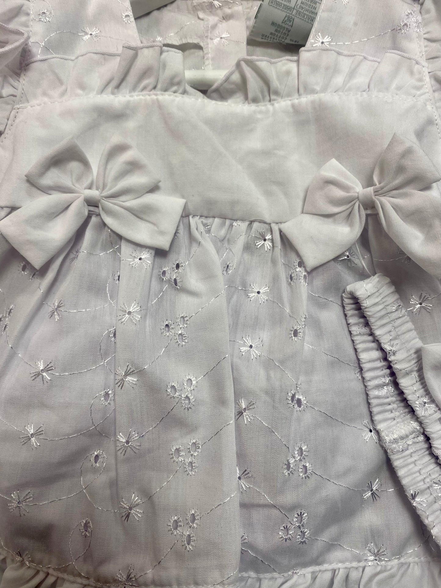 Girl clothing broderie anglaise dress set