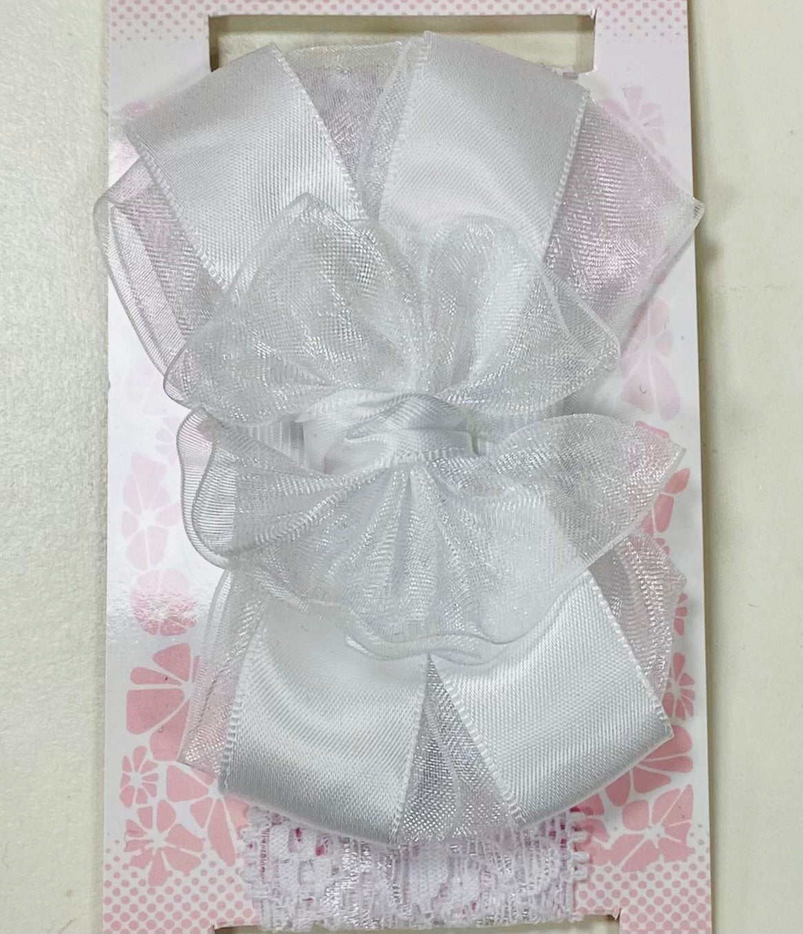 White Ribbon Headband
