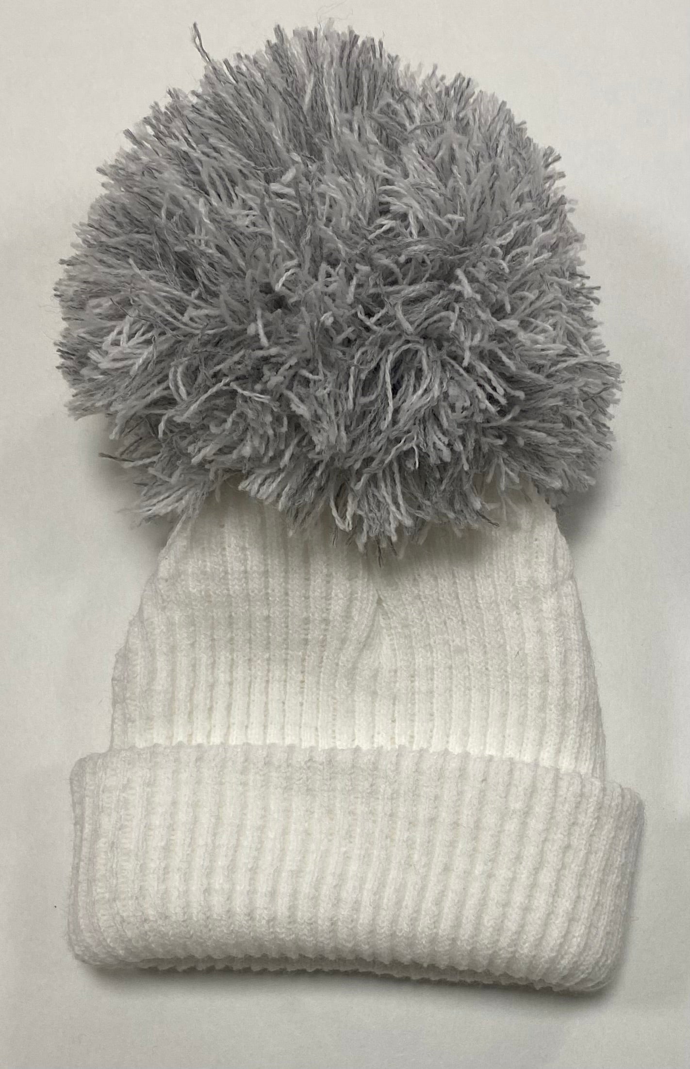Teddy Button Pom Hat
