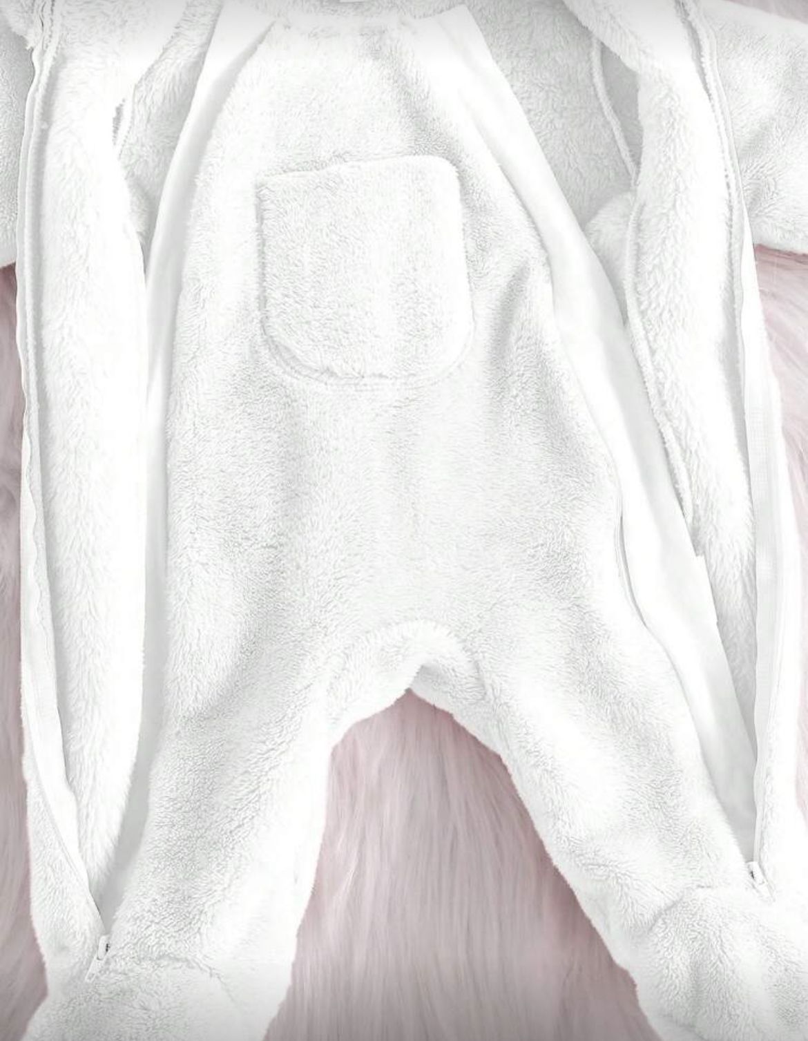 Neutral SnowSuit Double Zipper Cream