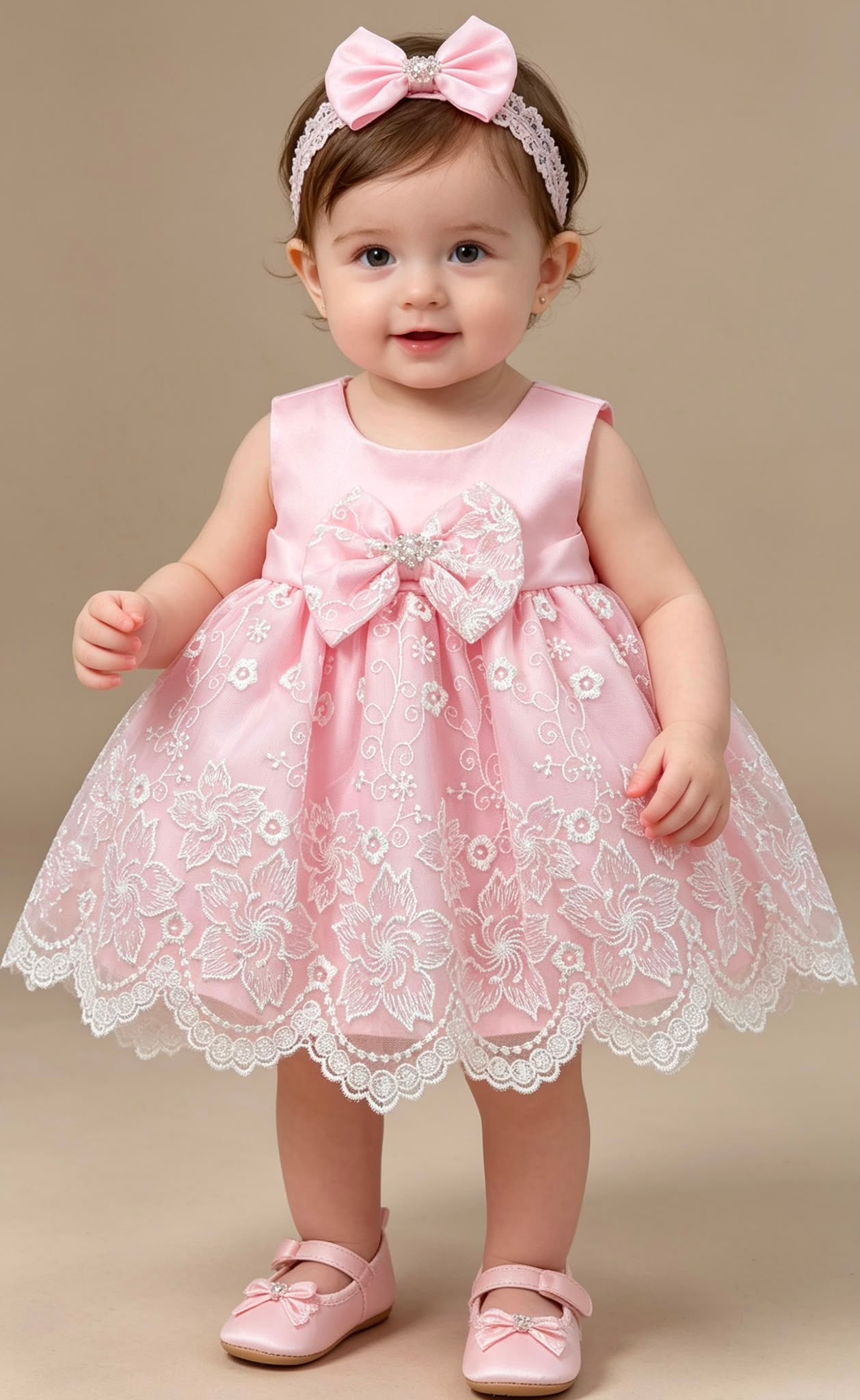 Girls Lace Dress 0/3-9/12 Months NV123413050LG