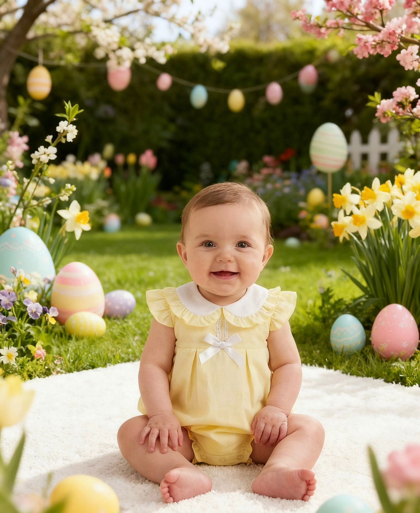 Girls Clothing Yellow Romper