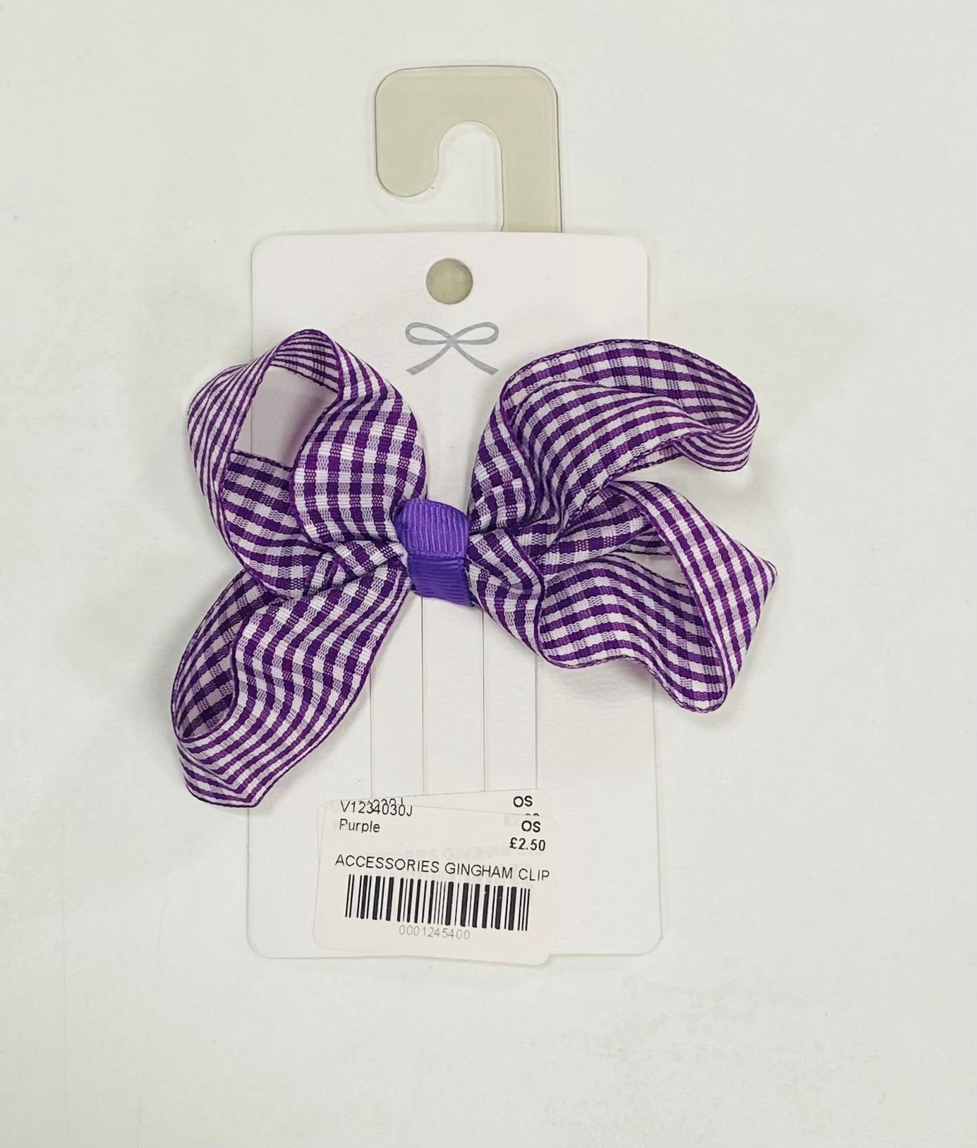 Accessories Gingham Hair Clip V1234030J