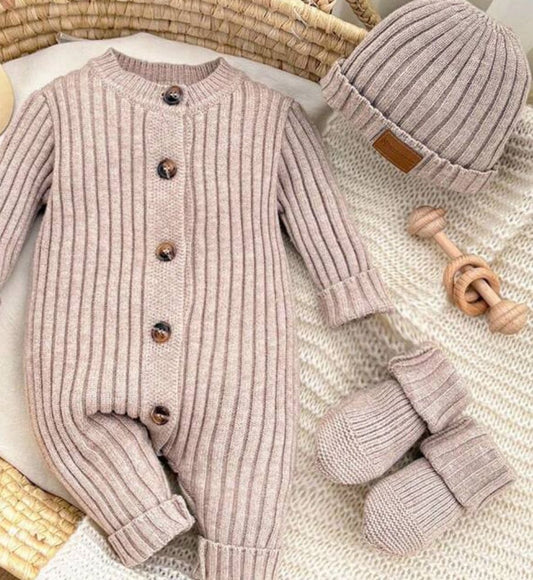 Clothing Neutral Ripped Romper Three Pcs Set NV12341050SHN