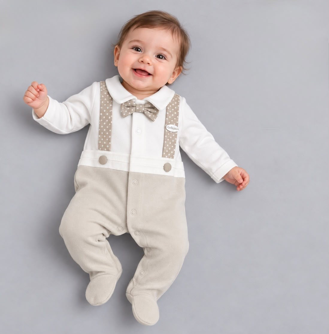Clothing Boys Braces Polka Dot Romper 0/3-6/9 months