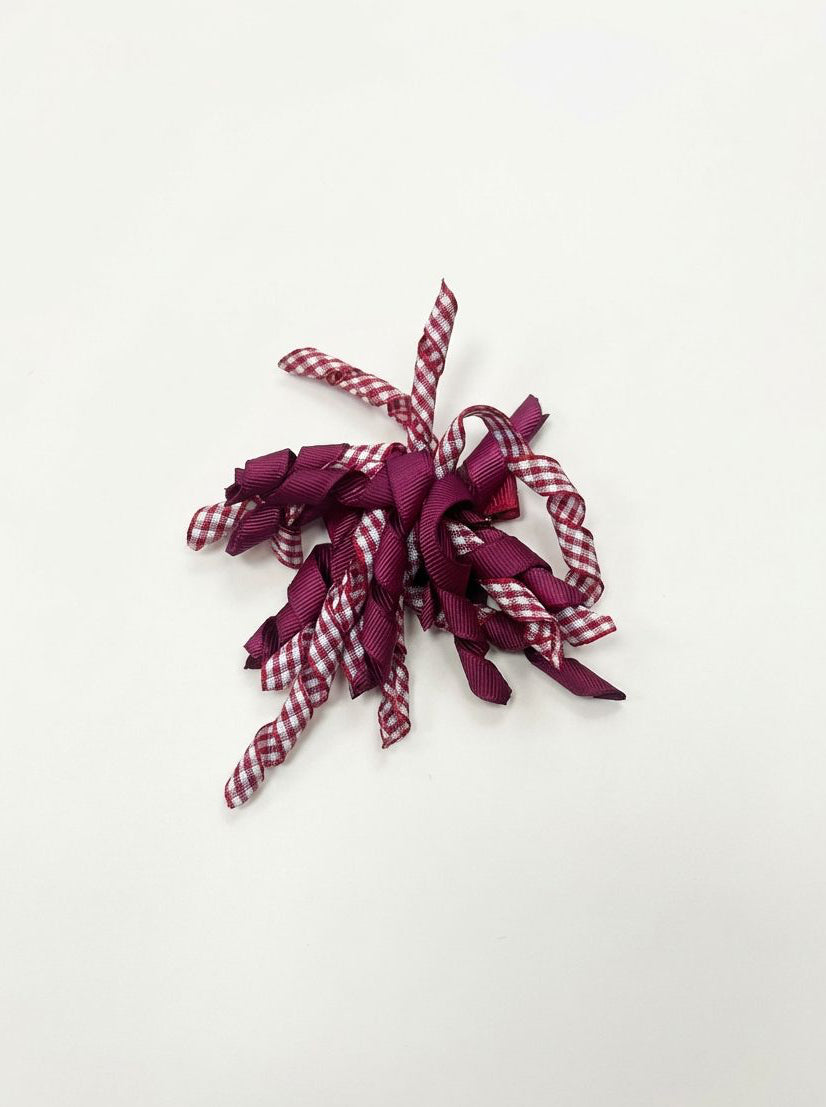 Ribbon bow hair clip