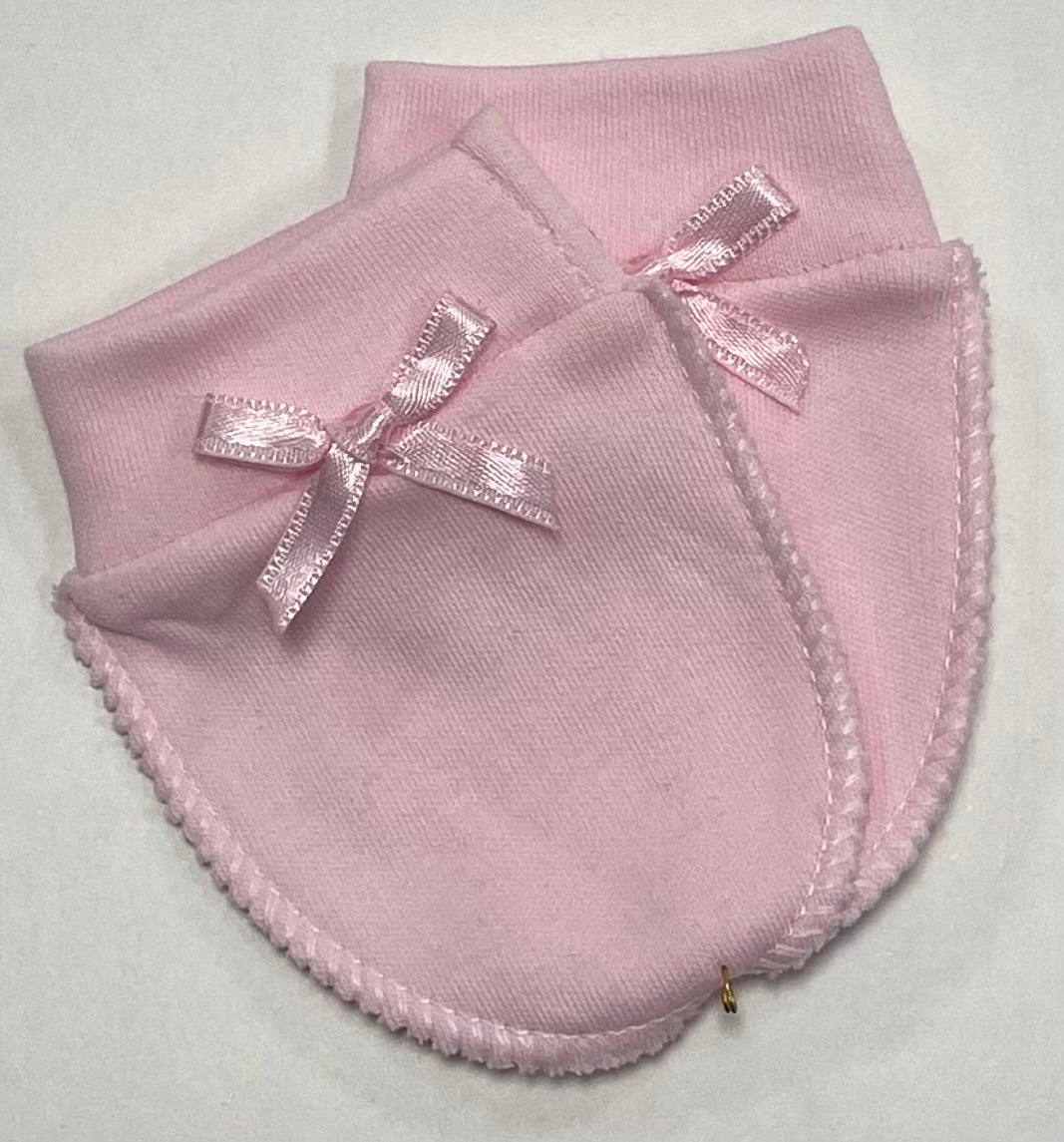 Pink Bow Mittens
