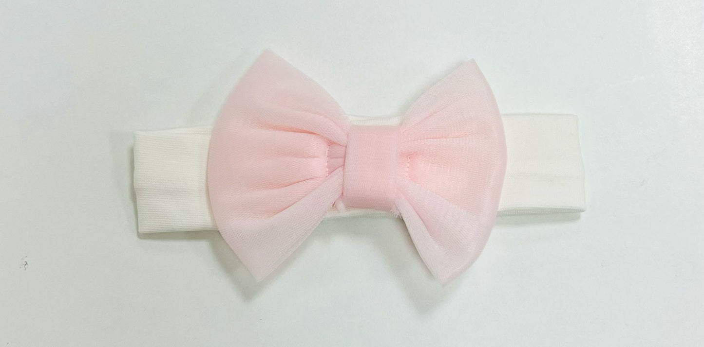 Girls Pink Frill Dress W/ Bow