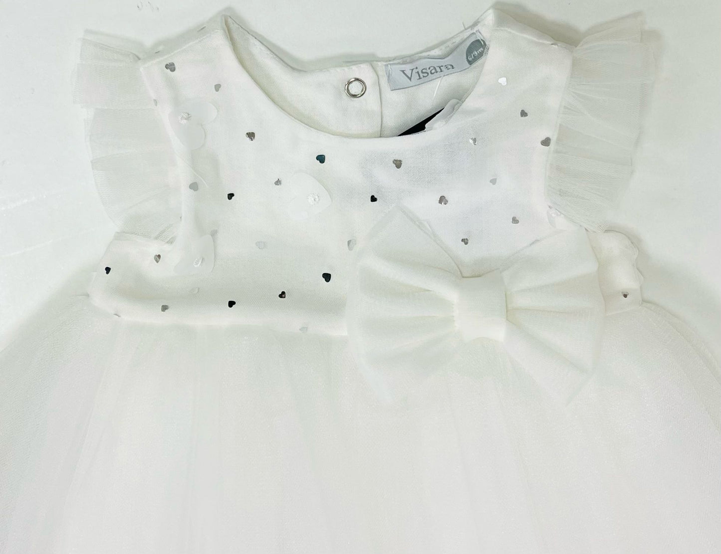 Girls White Frill Dress