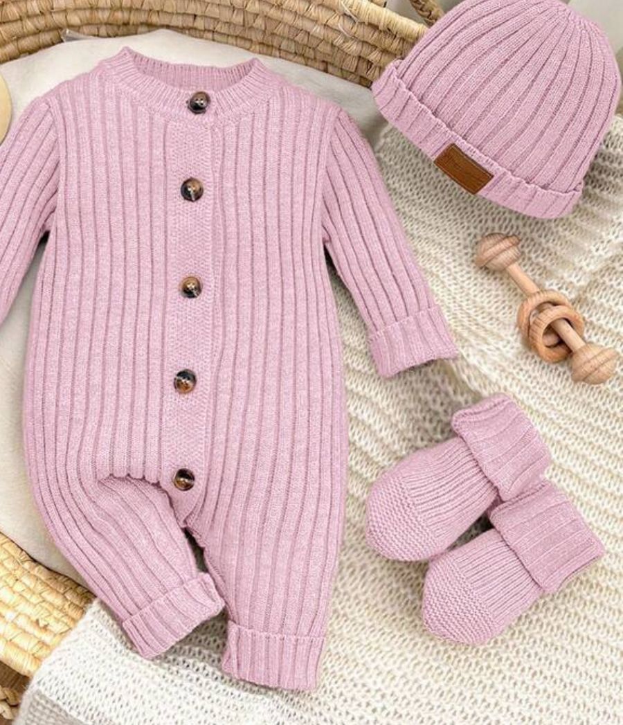 Clothing Neutral Ripped Romper Three Pcs Set NV12341050SHN