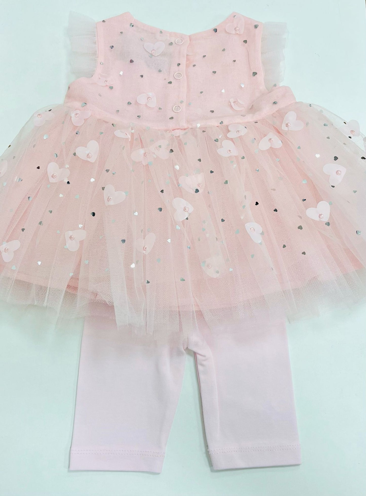 Girls Heart Dress Pink