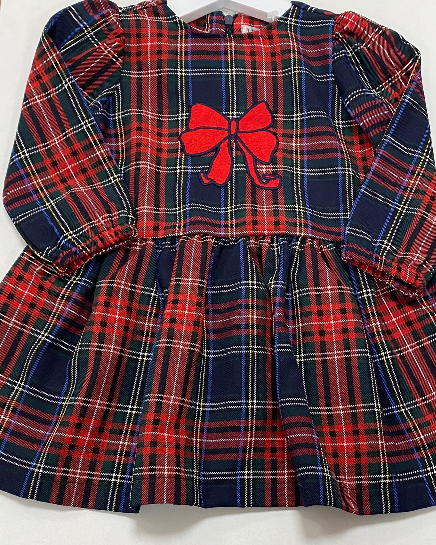 Girls Tartan Bow Dress