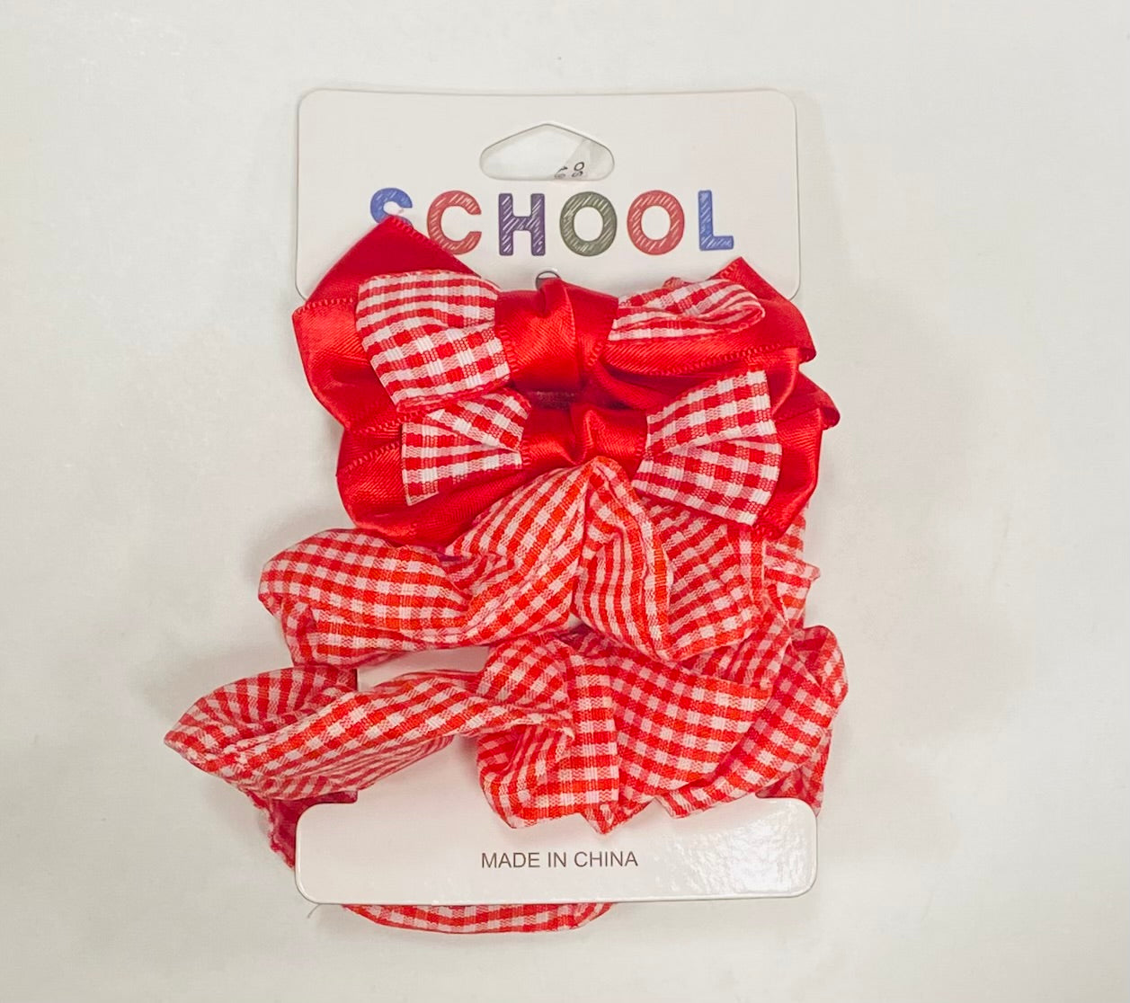 Accessories Gingham Scruchies & Bows 4 Piece NV1234075JW