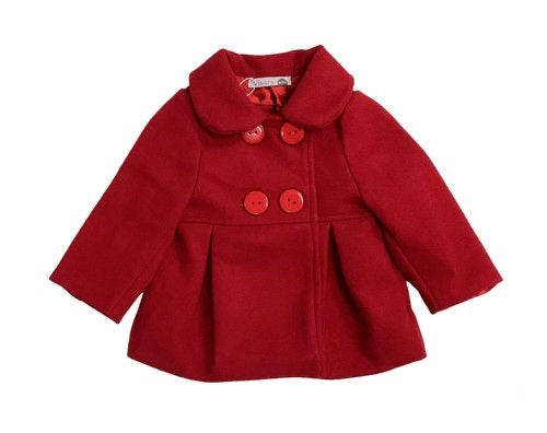 Girls clothing red coat