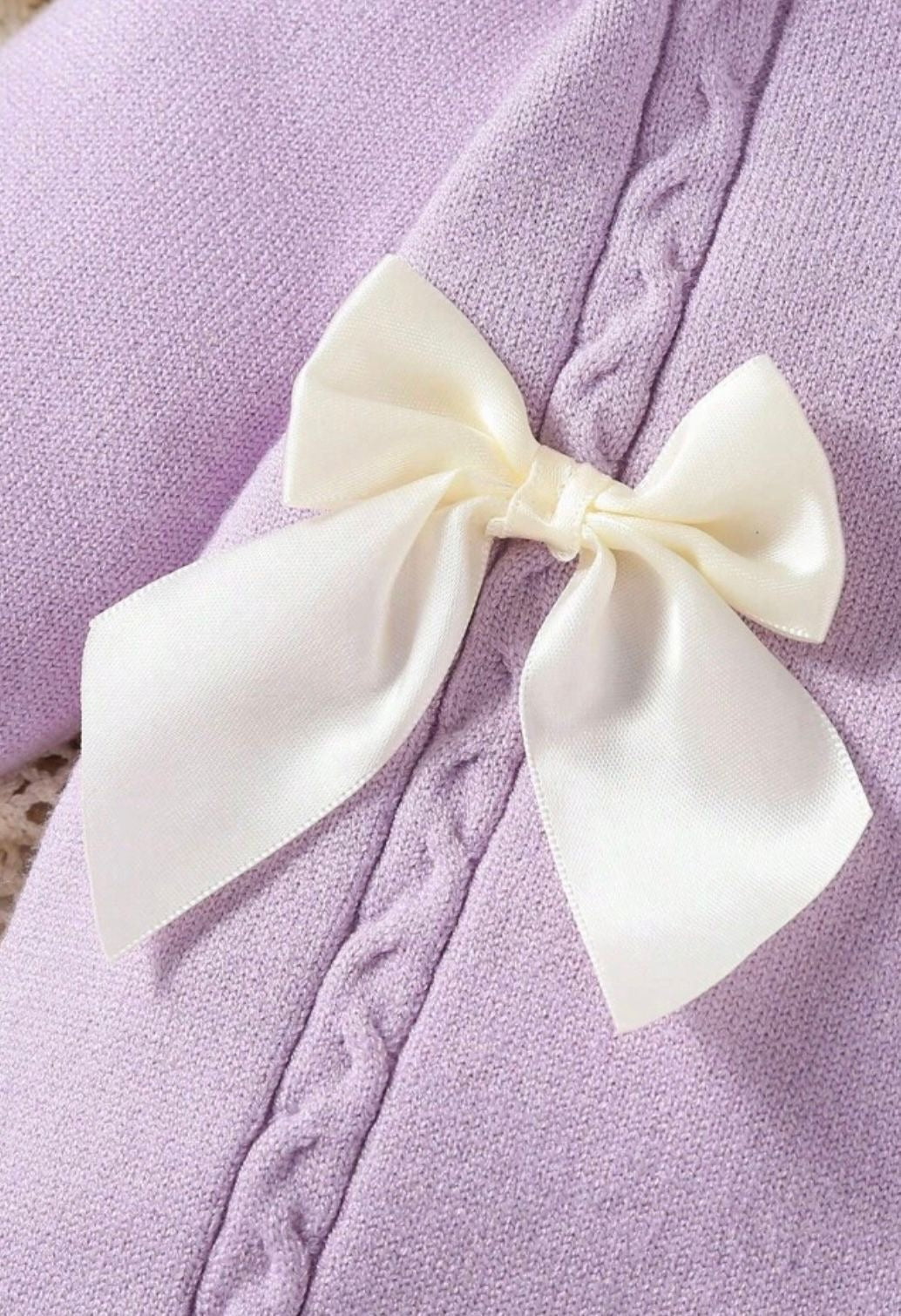 Girls clothing two bow baby grow