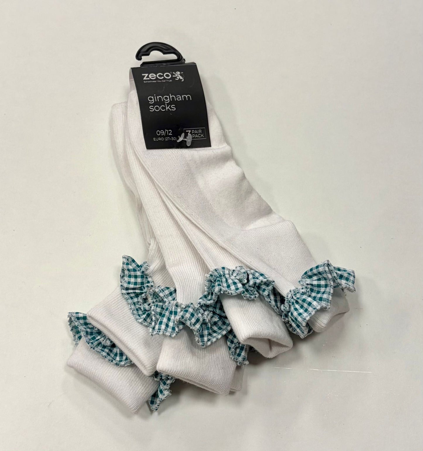 Zeco Gingham Socks 6/8.5-12/3.5 NV12341098Z