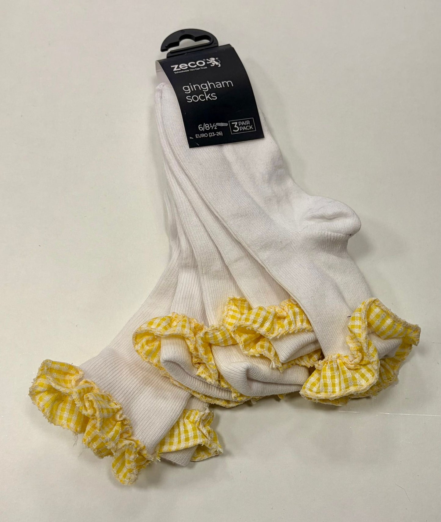 Zeco Gingham Socks 6/8.5-12/3.5 NV12341098Z