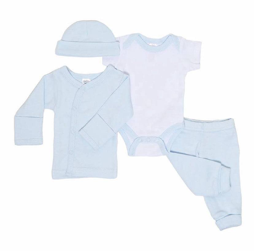 Clothing Boys Tiny Baby Four Piece Set Blue Up to 3.5kg