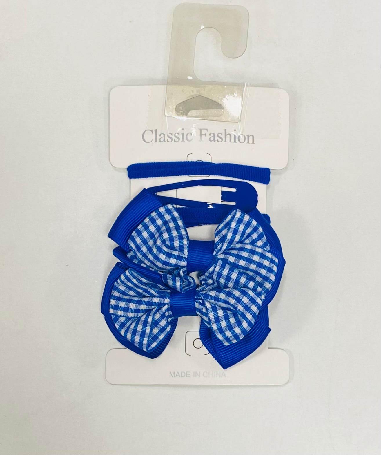 Accessories Gingham Clips, Bobbles And Bows