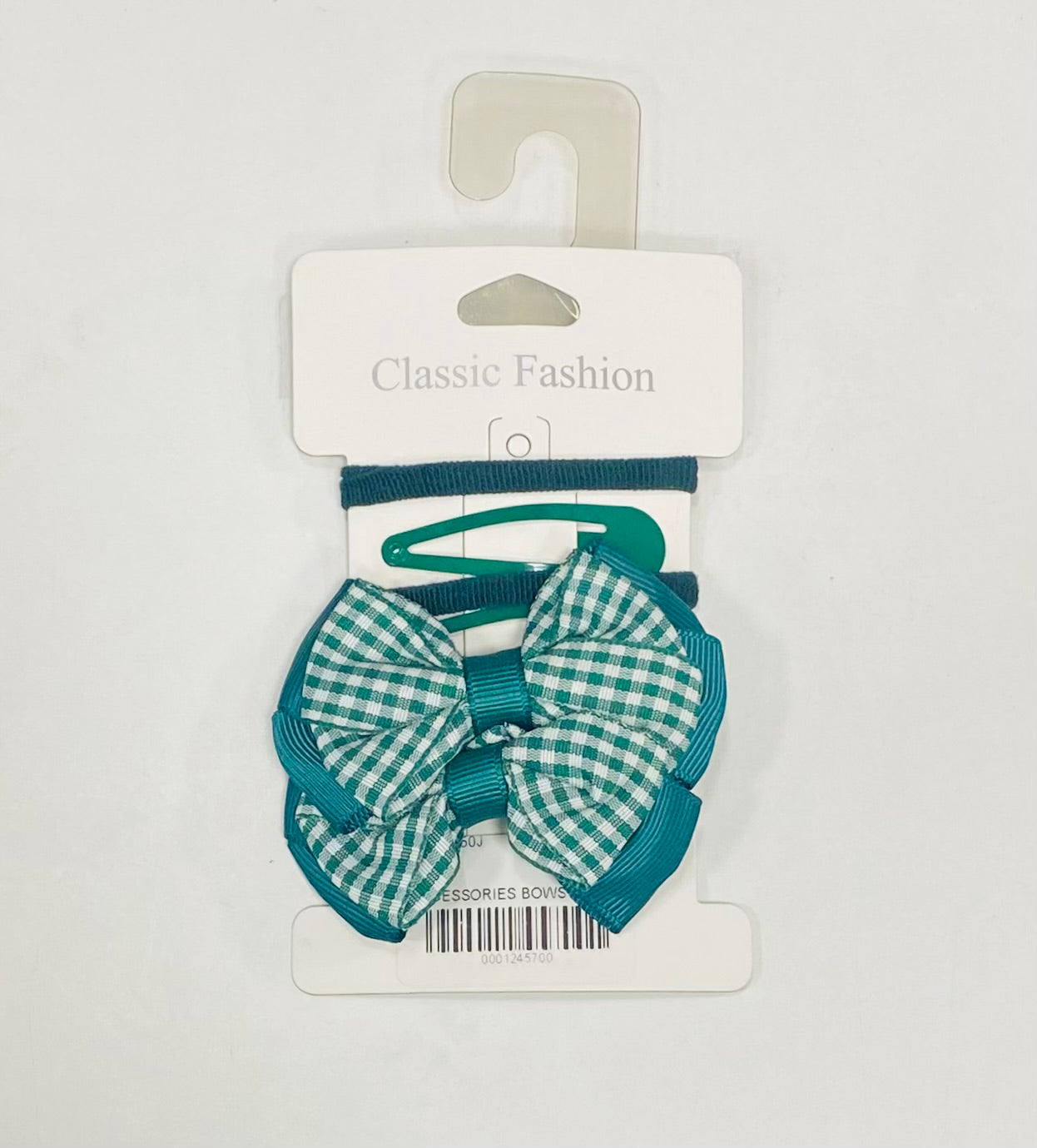 Accessories Gingham Clips, Bobbles And Bows