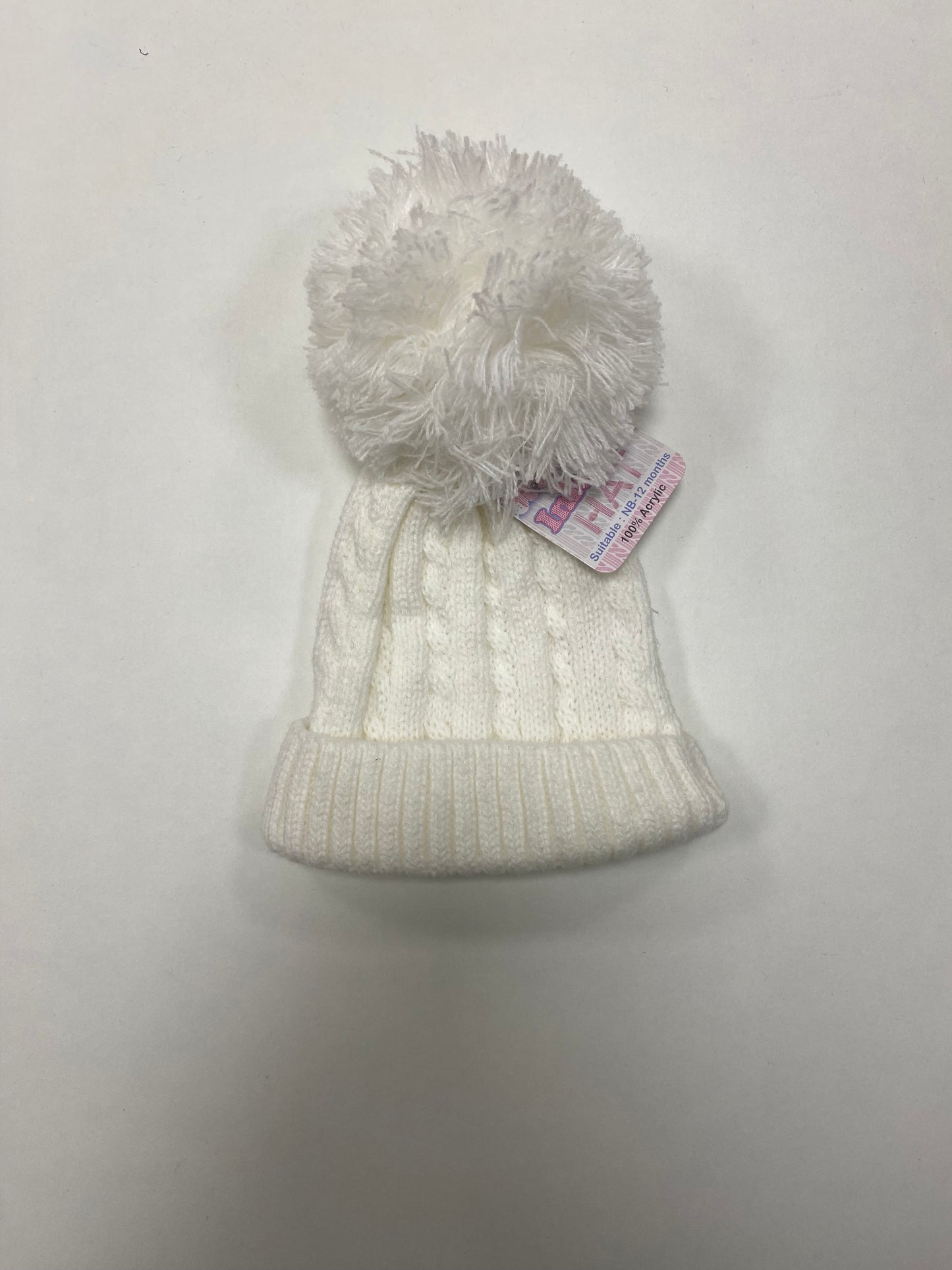 White Pom Hat