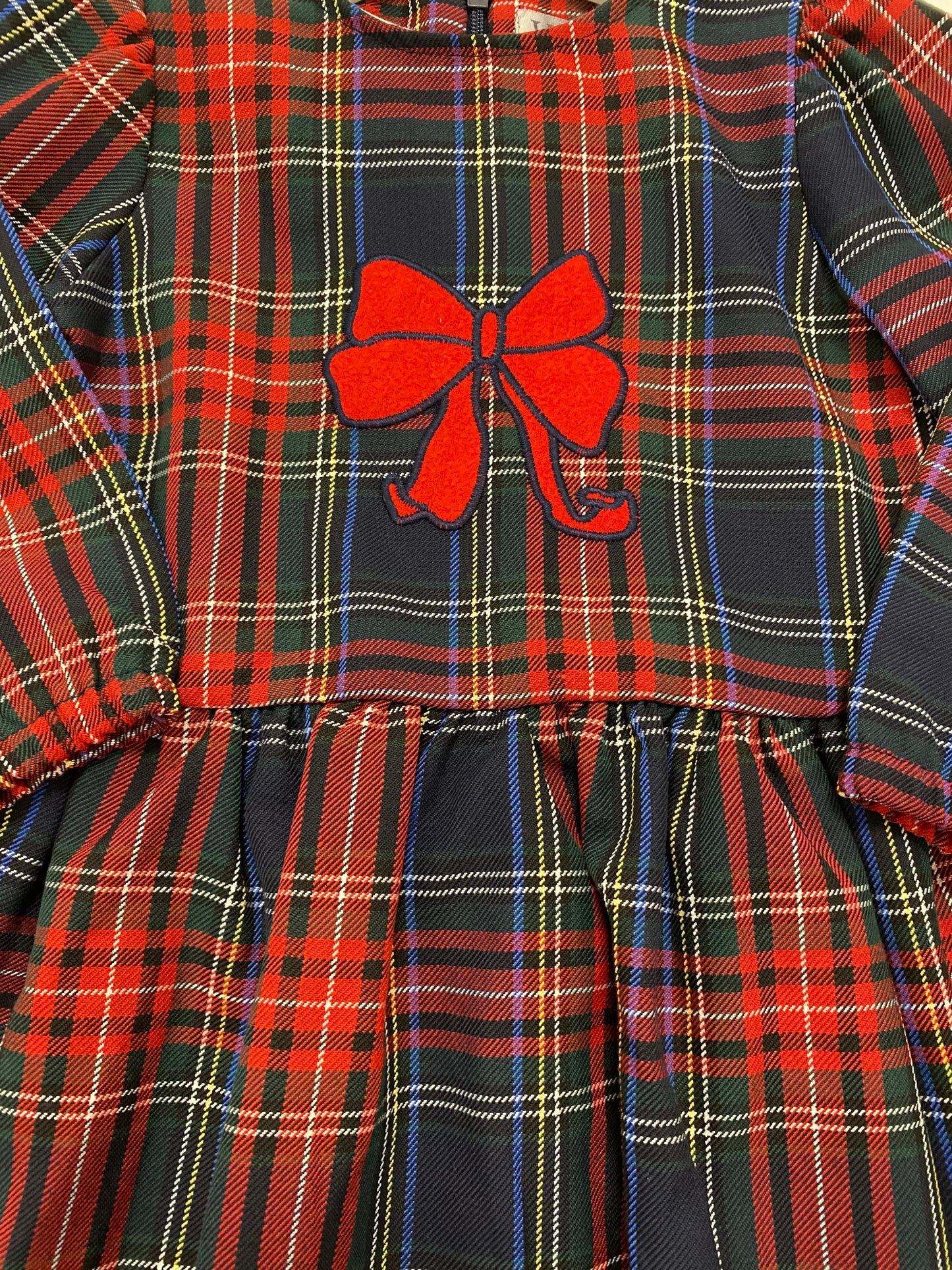 Girls Tartan Bow Dress