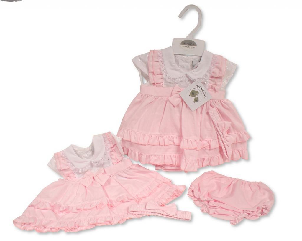 Girls clothing pinifore dress set