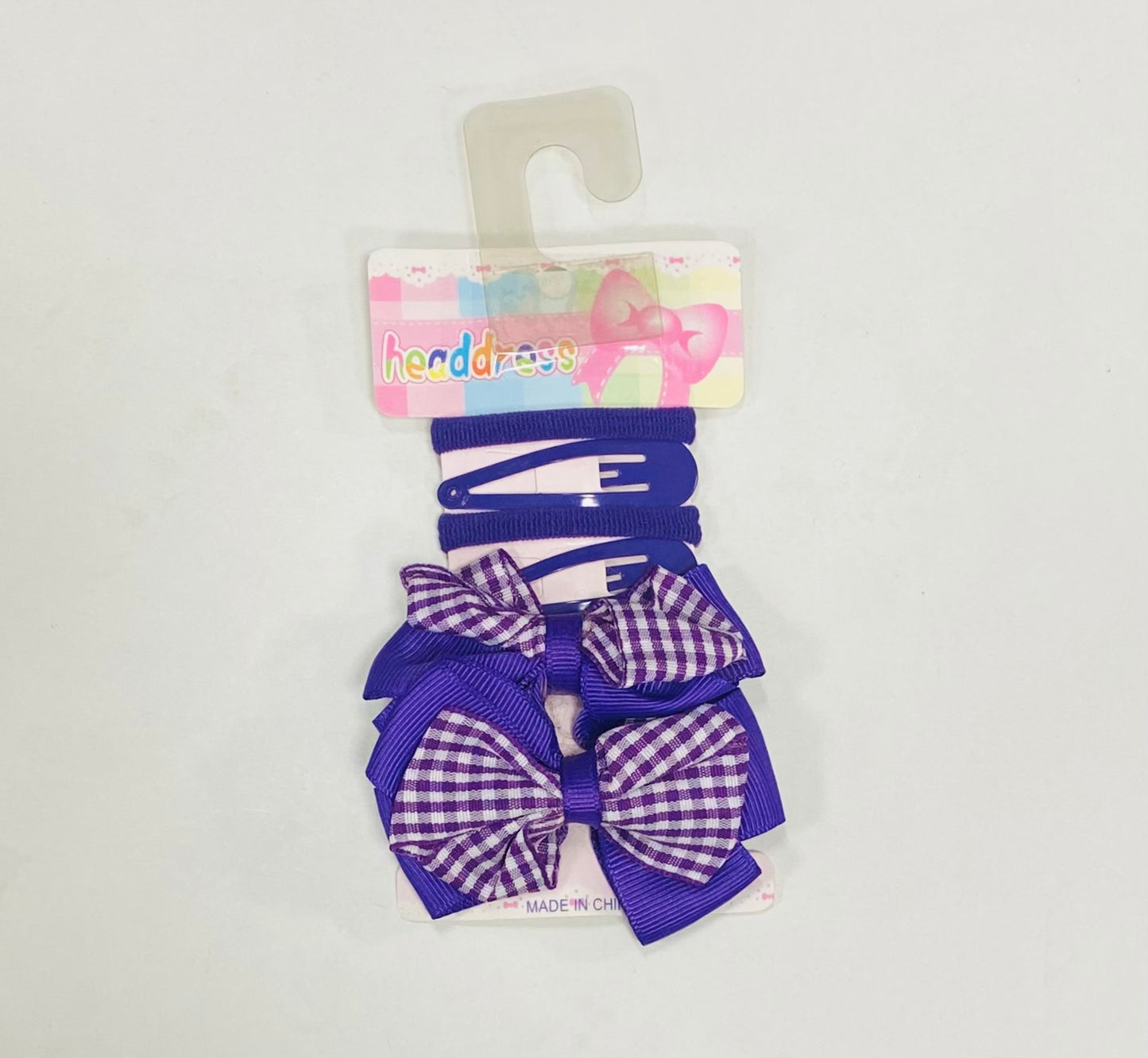 Accessories Gingham Clips, Bobbles And Bows