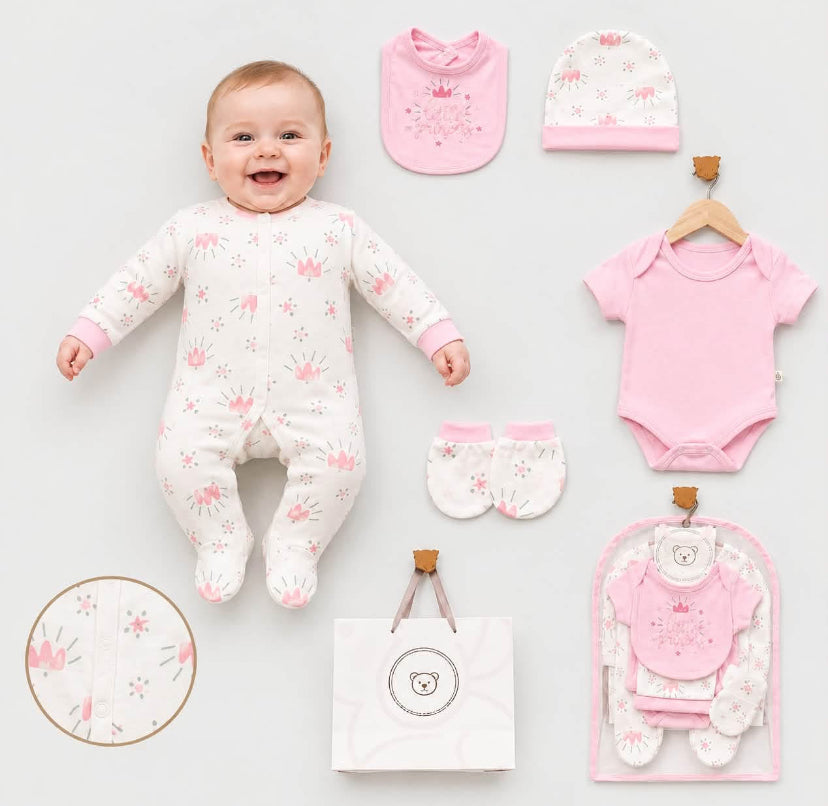Clothing Girls Five Piece Gift Set 0/3-6/9 months