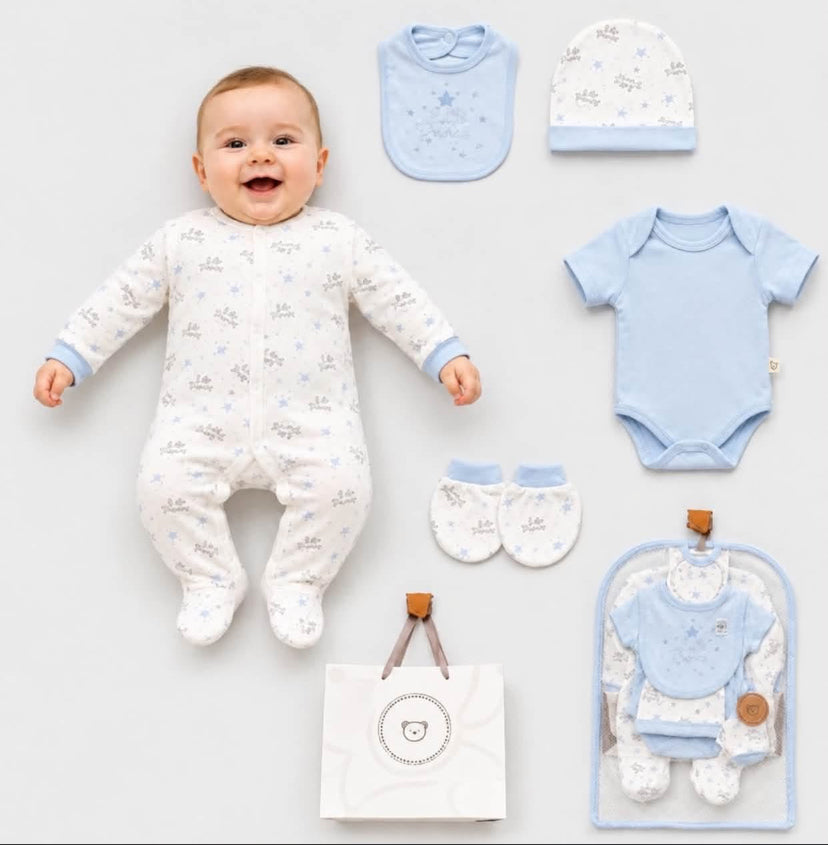 Clothing Boys Prince Six Piece Gift Set 0/3-6/9 months