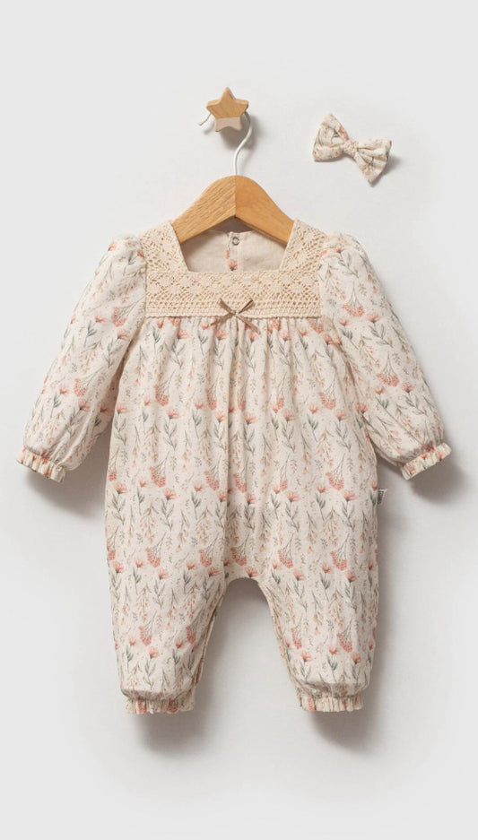 Girls clothing floral romper