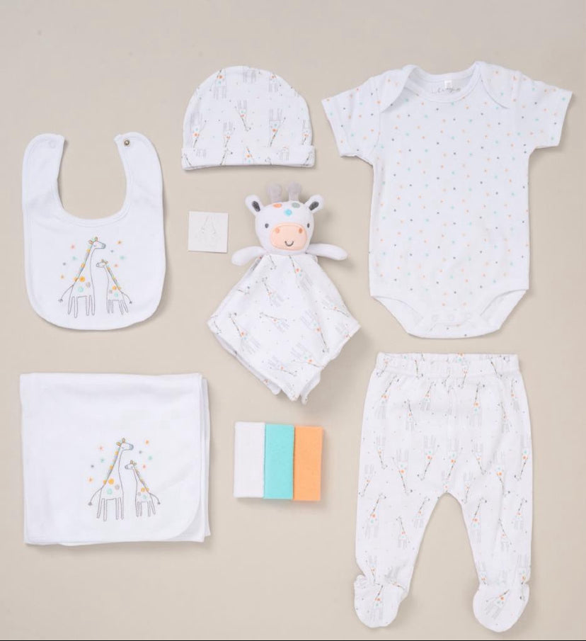 Clothing Baby Unisex 10 Piece Giraffe Gift Set Newborn-3/6 Months