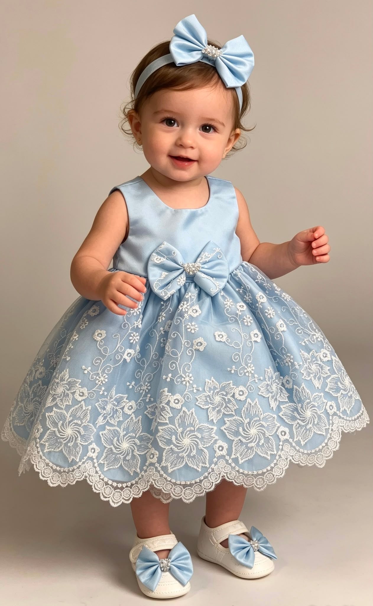 Girls Lace Dress 0/3-9/12 Months NV123413050LG