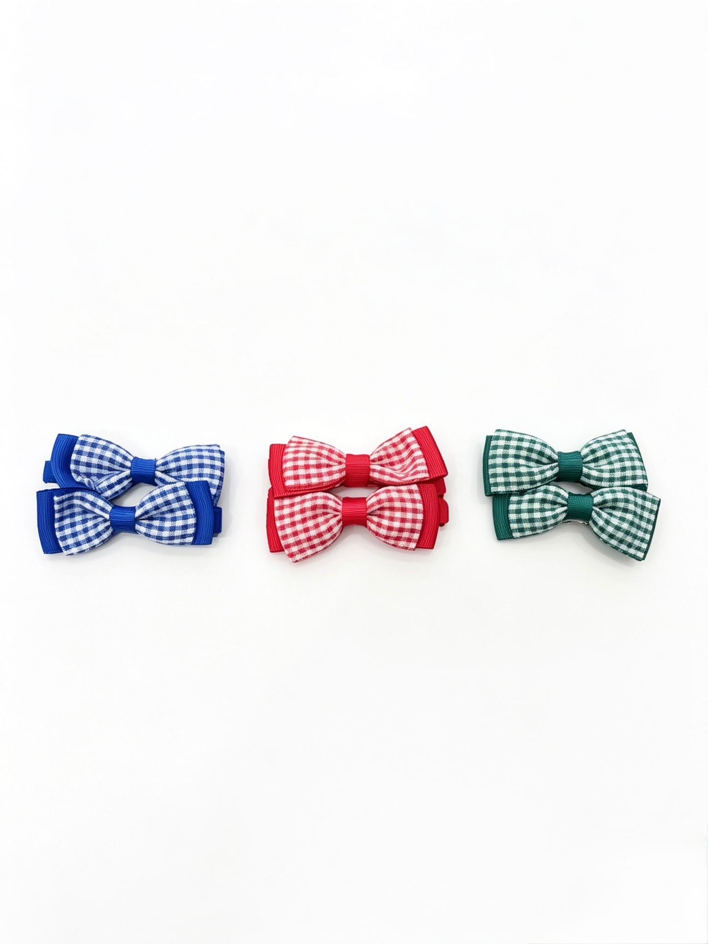 Accessories Mini Gingam Hairclips 2 Piece NV1234035J