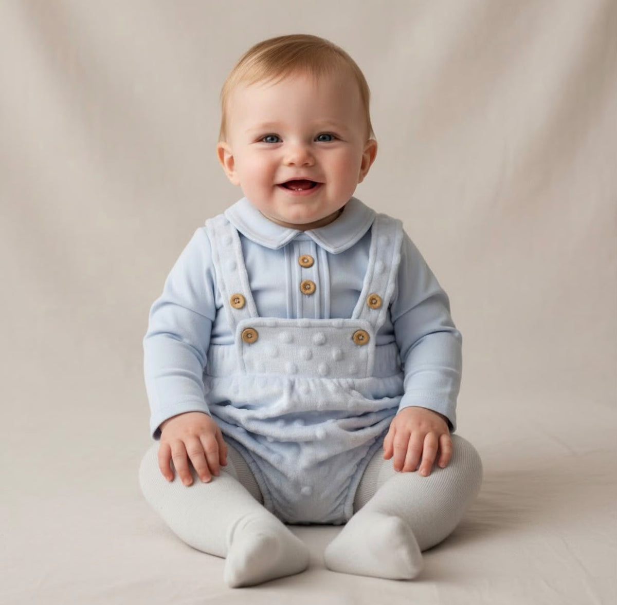 Clothing boys Dungaree Set Blue 0/3-6/9 months