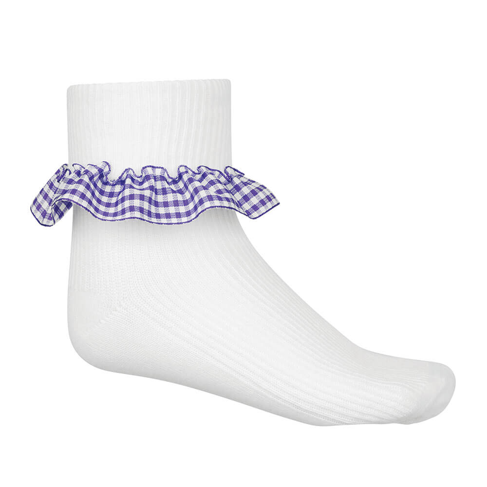 Zeco Gingham Socks 6/8.5-12/3.5 NV12341098Z