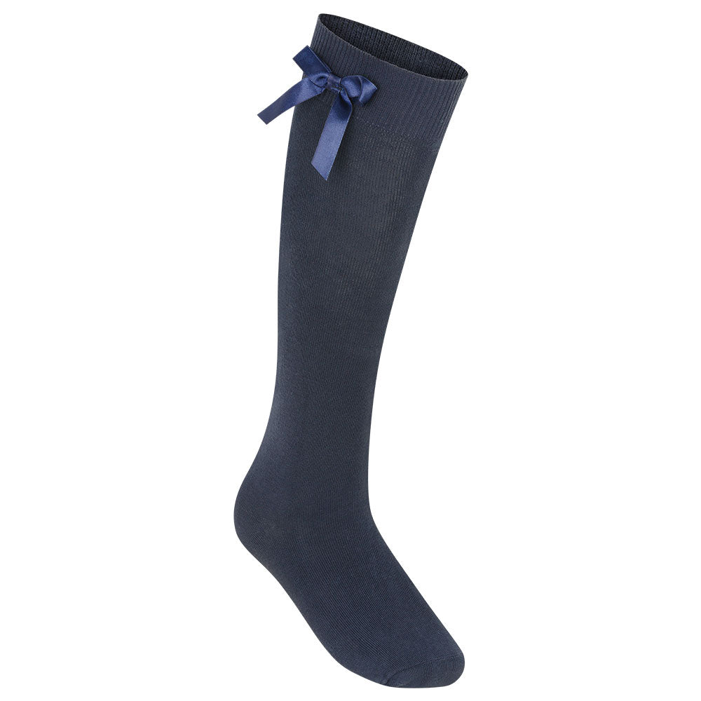 Knee High Bow Socks Navy NV12342045Z