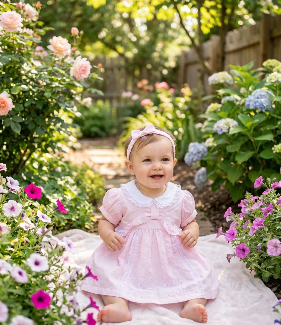 Girls Clothing Pink B/A Dress