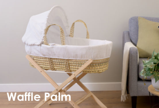Waffle Palm Basket & Folding Stand