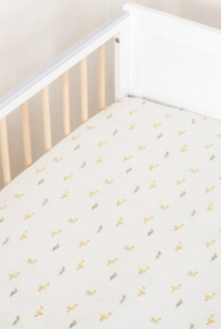 LITTLE DUCKLING 2 PACKCOT BED FITTED SHEETS