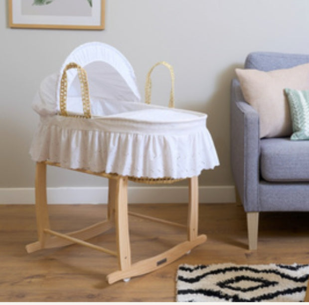 BRODERIE ANGLAISE PALMMOSES BASKET
