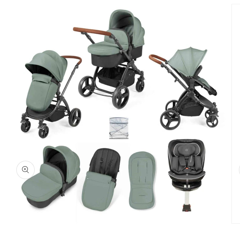 Ickle Bubba-STOMP URBAN 8 PIECE TRAVEL SYSTEM WITH RADIAL I-SIZE PLUS CAR SEAT